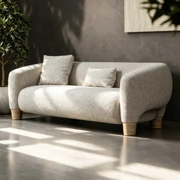 luxury oat milk sofa in the UAE Dubai 