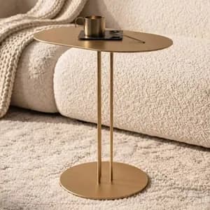 Tall copper iron side table set, where sculptural form meets modern elegance. luxury side table