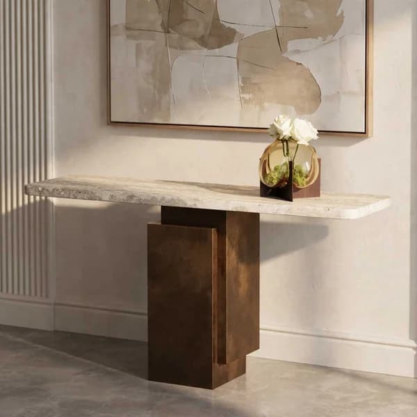 Travertine-Slab-Console-lifestyle