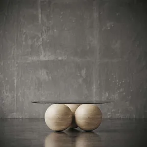 Eclipse Travertine Coffee Table