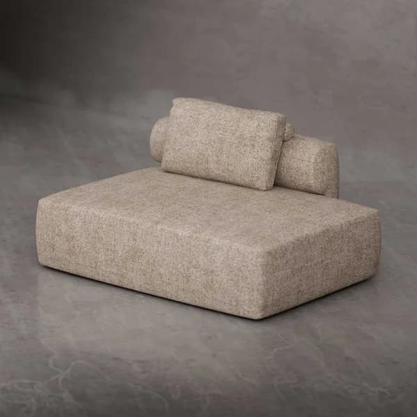 Lino Modular Sofa - Right Long L-Shape Light Brown