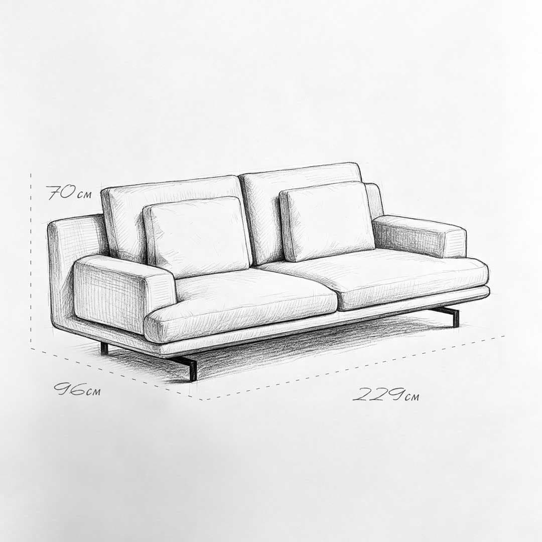 Renzo-Linea-Sofa-Measurments