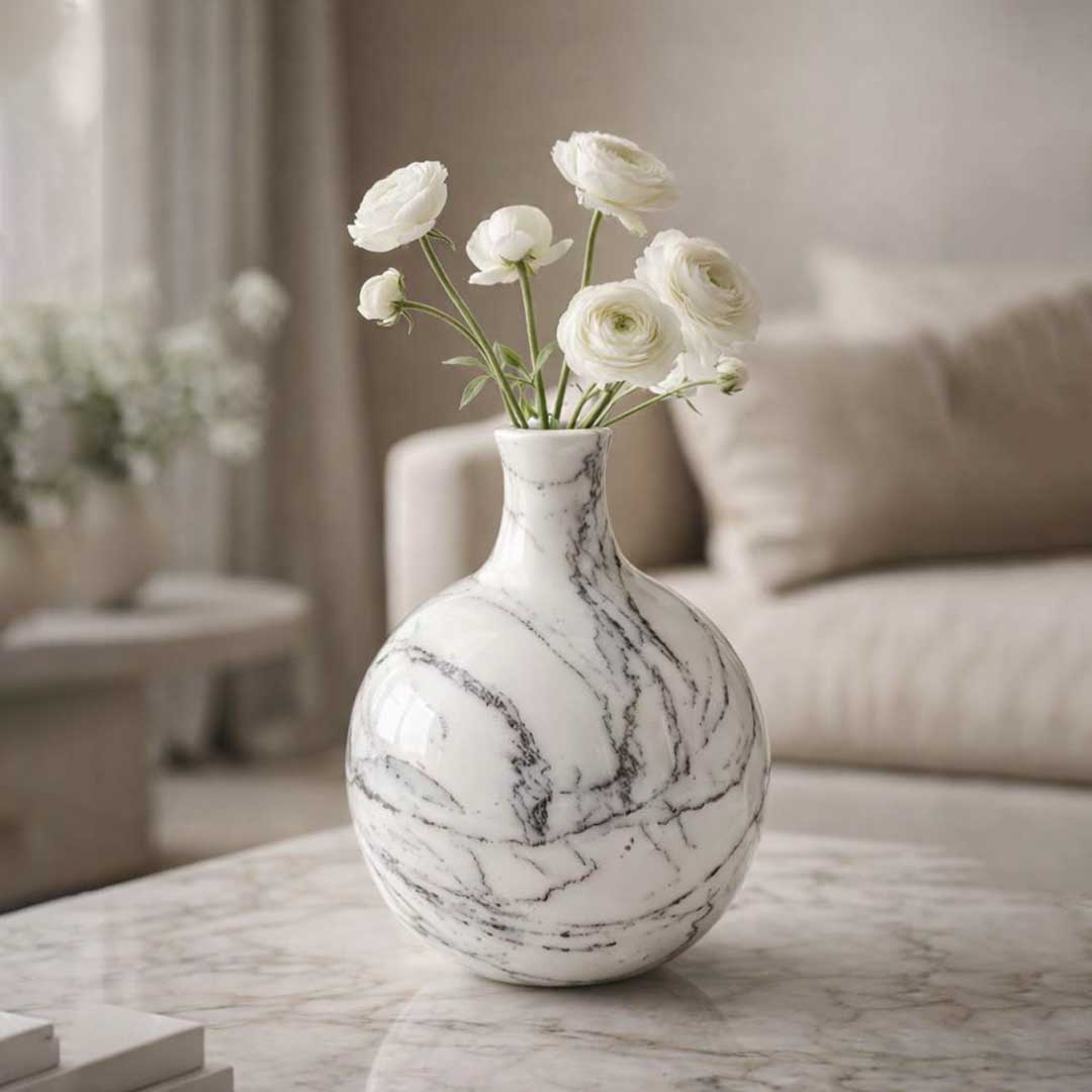 Natural Marble modern vase UAE Dubai