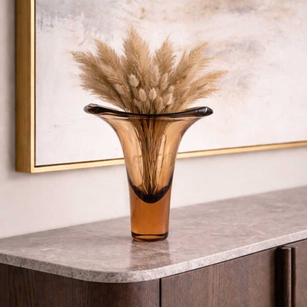 Amber Flare Vase