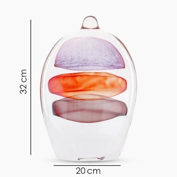 glass art with colourful suspended layers - UAE - Abu Dhabi - Dubai قطعة فنية زجاجية فاخرة بطبقات ملونة معلّقة الإمارات - أبو ظبي - دبي