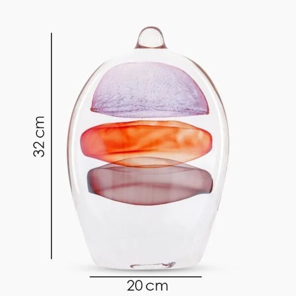 glass art with colourful suspended layers - UAE - Abu Dhabi - Dubai قطعة فنية زجاجية فاخرة بطبقات ملونة معلّقة الإمارات - أبو ظبي - دبي