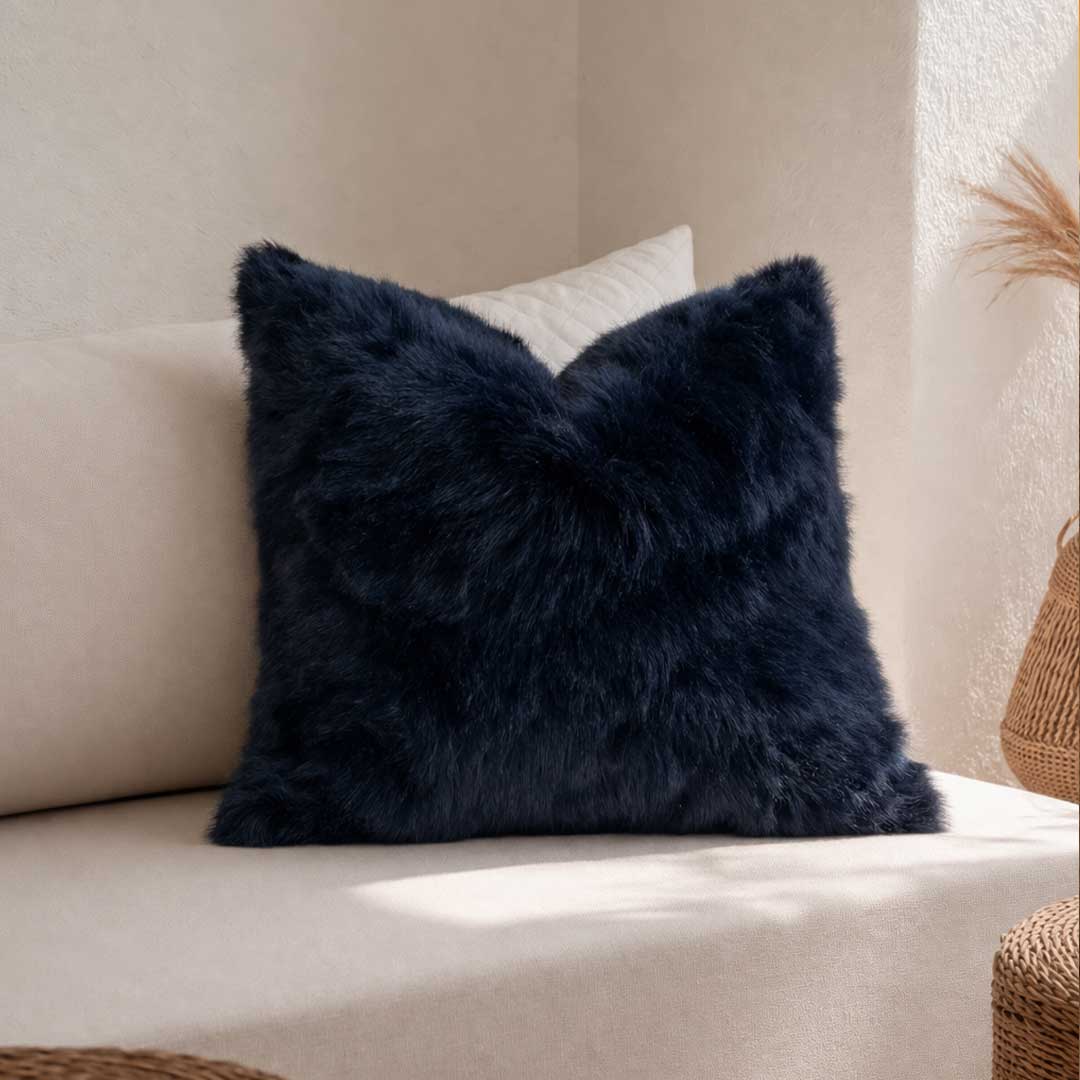 Crafted from 100% genuine fox fur, these cushions offer a sumptuously soft touch and refined aesthetic. in the UAE Dubai
