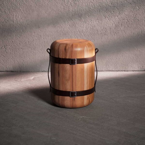 Full view of Brunna Side Table in minimalist setting - High-quality furniture in the UAE صورة كاملة لطاولة برونا الجانبية في بيئة بسيطة - أثاث عالي الجودة في الإمارات
