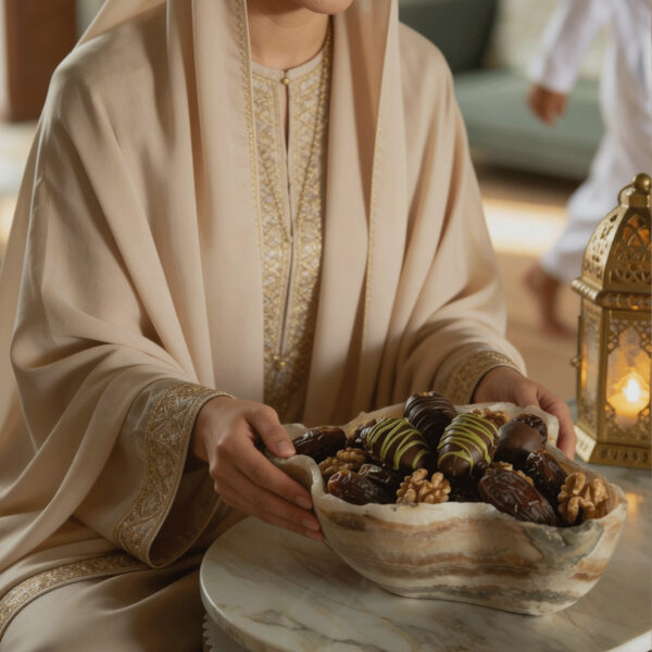 Luxury vessel for Ramadan desserts in Dubai UAE