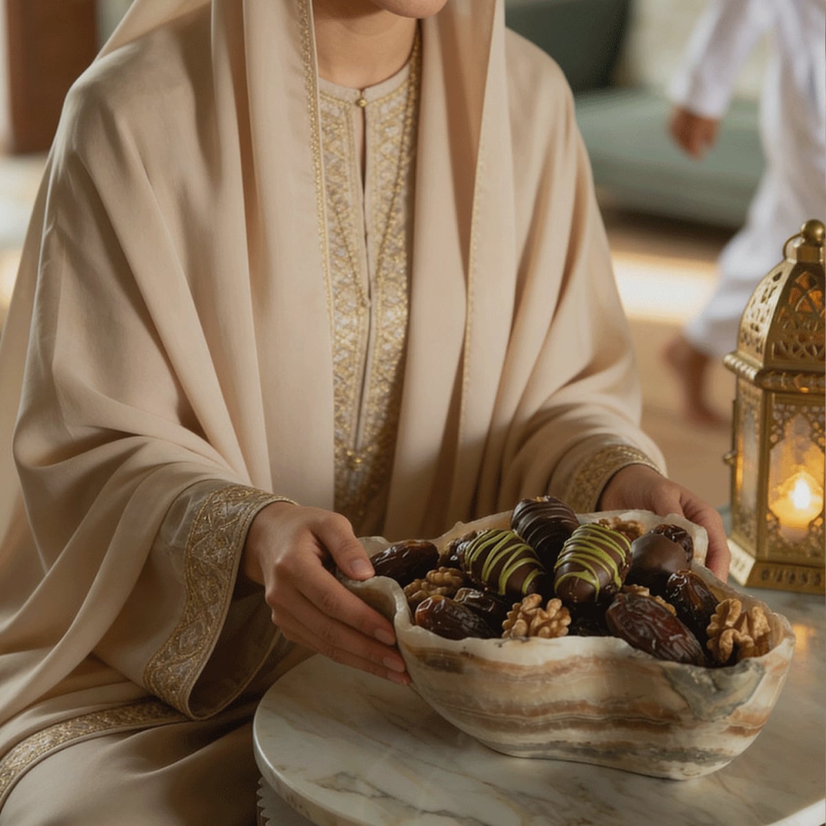 Luxury vessel for Ramadan desserts in Dubai UAE